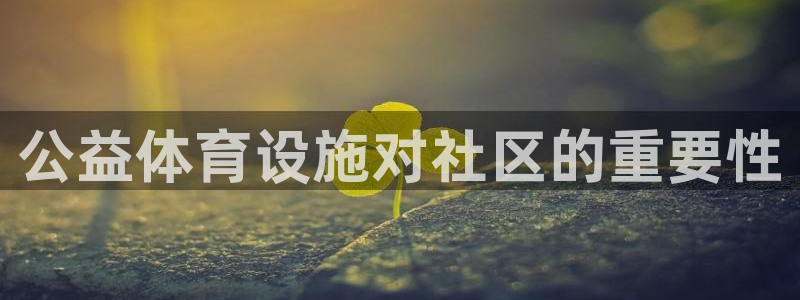 意昂体育3平台是正规平台吗安全吗：公益体育设施对社区