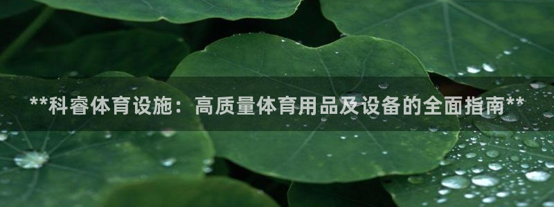 意昂体育3平台是正规平台吗：**科睿体育设施：高质量