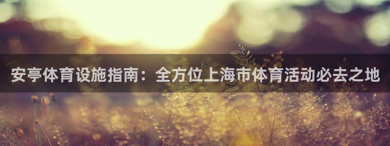意昂体育3平台是正规平台吗安全吗：安亭体育设施指南：