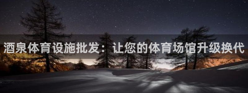 意昂3娱乐是那个系列的台子：酒泉体育设施批发：让您的