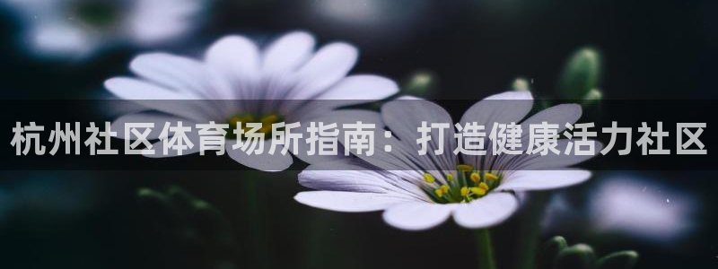 注册意昂3：杭州社区体育场所指南：打造健康活力社区