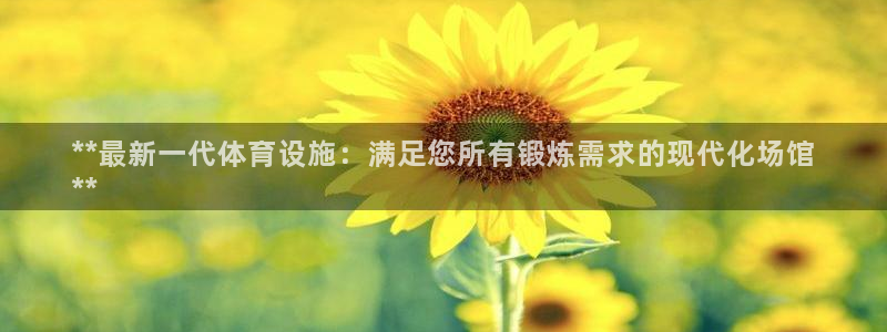意昂体育3：**最新一代体育设施：满足您所有锻炼需求