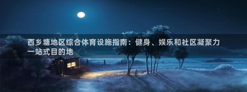 意昂3娱乐40996：西乡塘地区综合体育设施指南：健