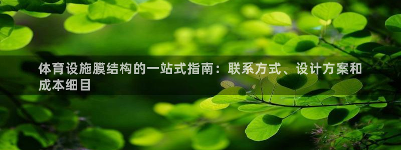 意昂3代理：体育设施膜结构的一站式指南：联系方式、设